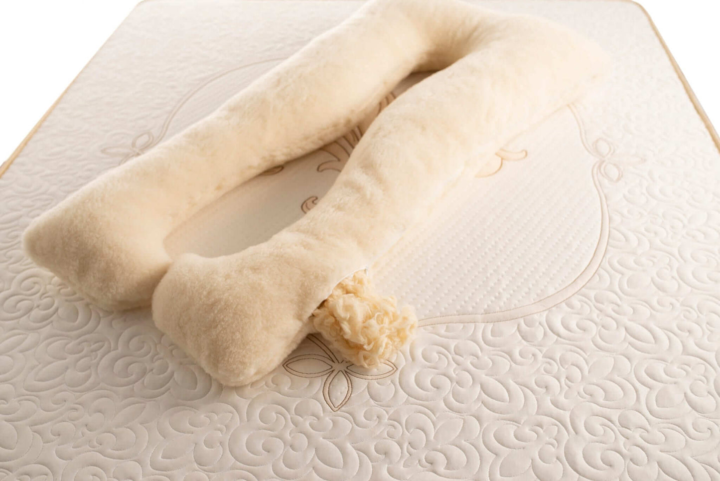U-Shaped Merino Wool Pregnancy Pillow, Full Body natural fibers pillow