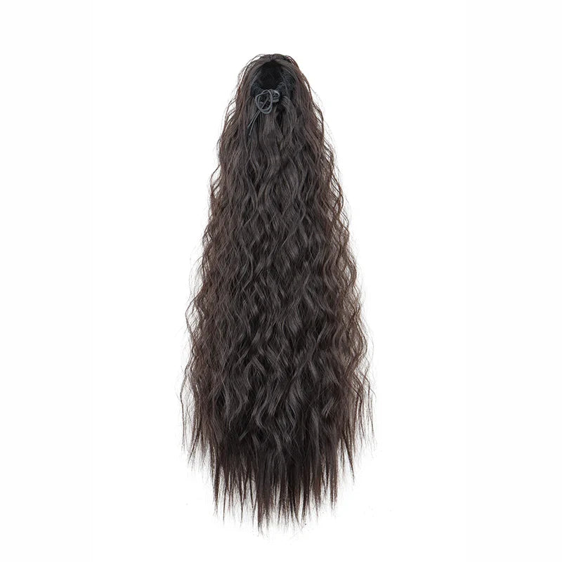 22 Inch Kinky Curly Ponytail Hair Extension