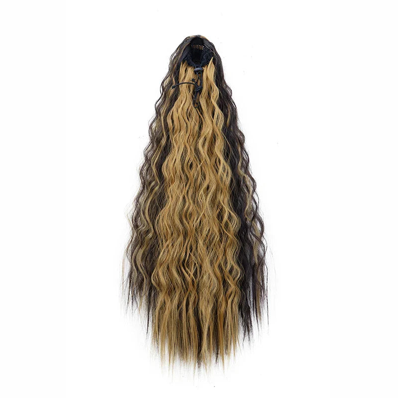 22 Inch Kinky Curly Ponytail Hair Extension