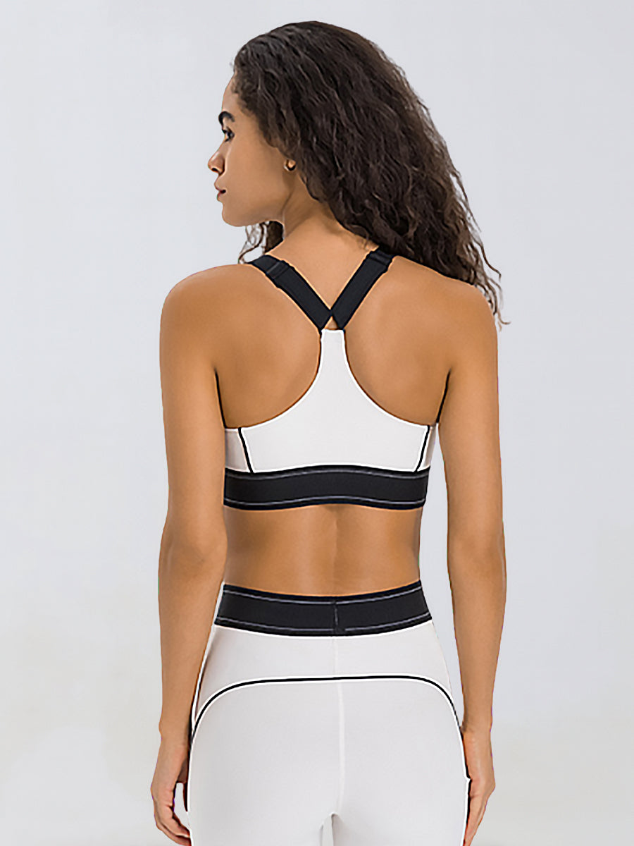 Contrast Adjustable Sport Bra