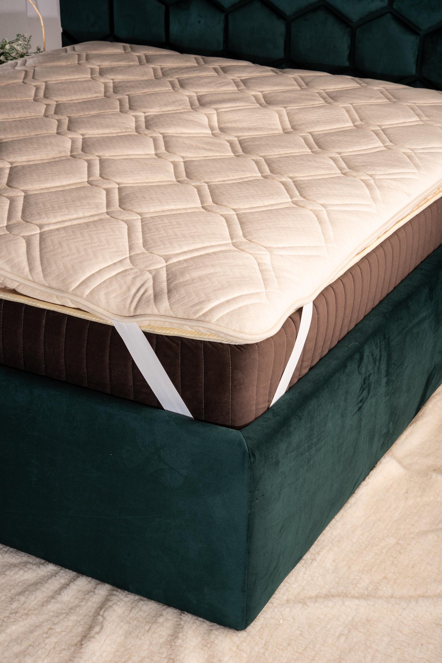 Wool Mattress Topper – Organic Cotton & Hemp cover, US SIZE