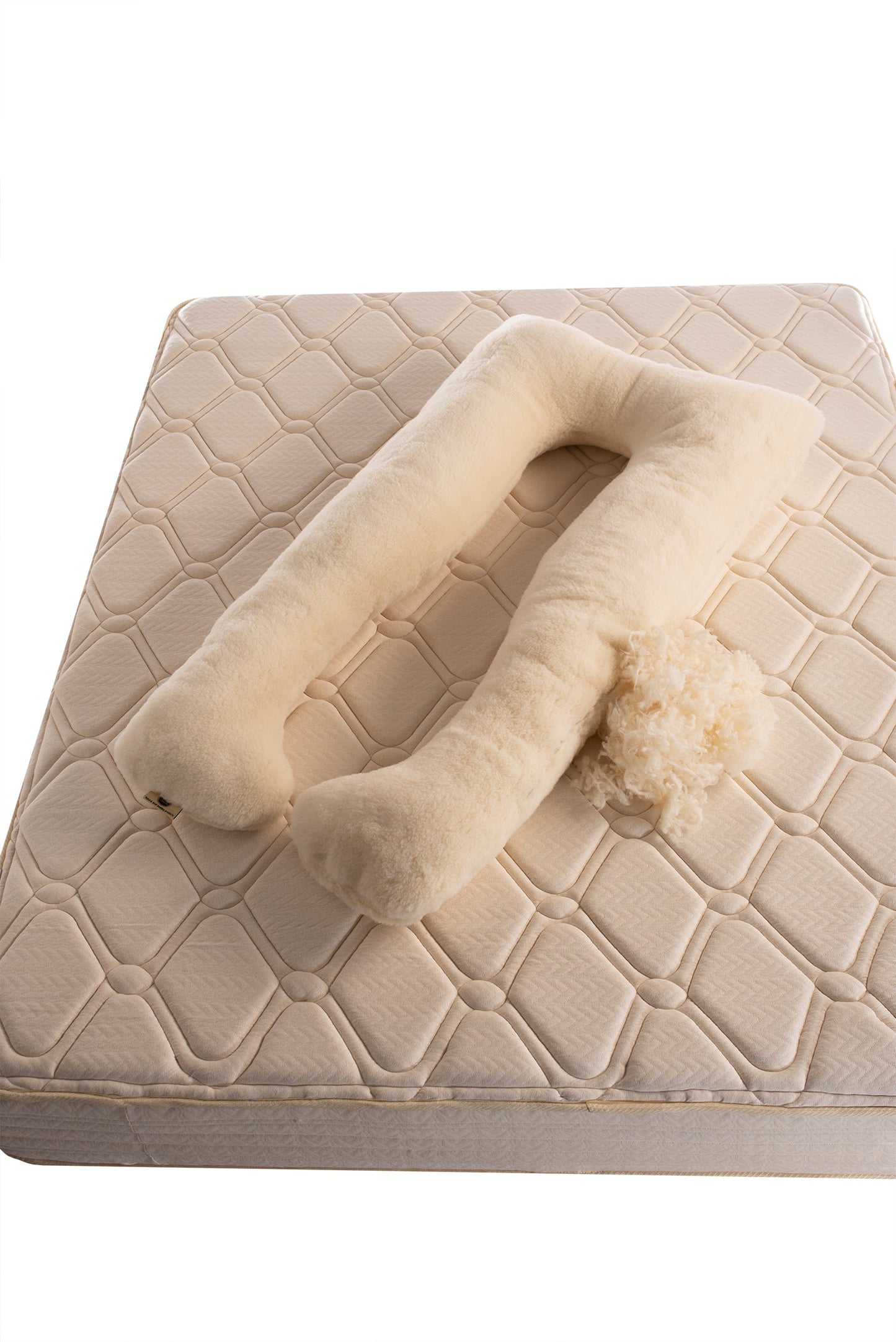 U-Shaped Merino Wool Pregnancy Pillow,  Full Body natural fibers pillow