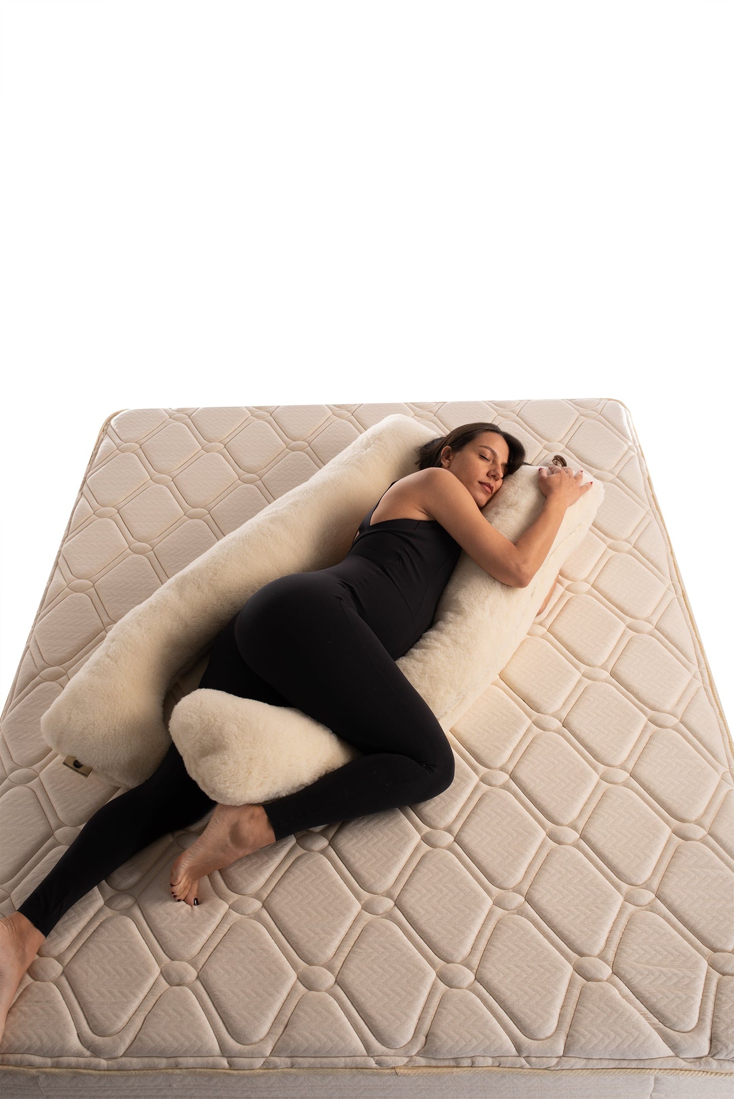 U-Shaped Merino Wool Pregnancy Pillow,  Full Body natural fibers pillow